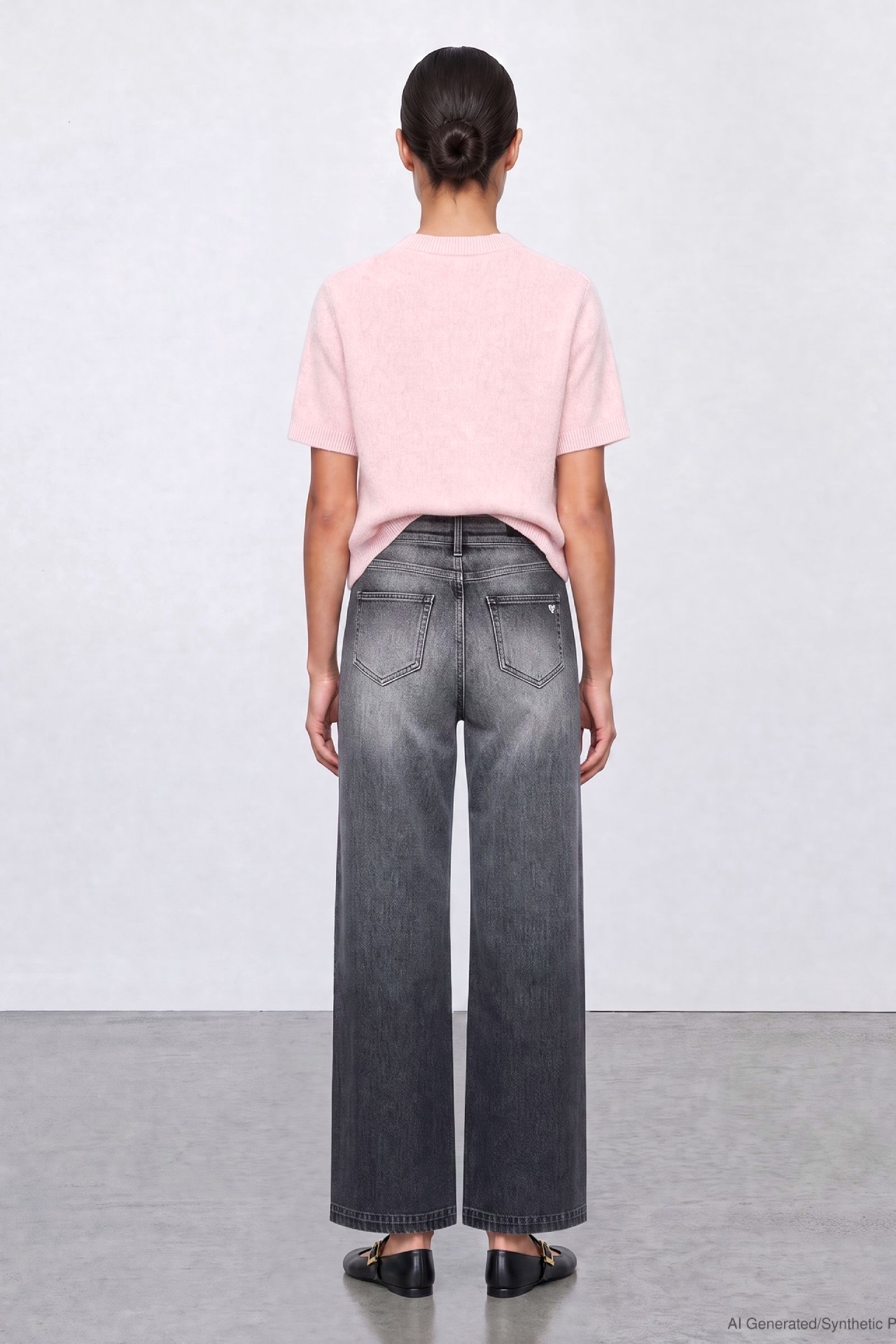 57Zoe, Wide-Leg-Jeans, 5-Pocket-Style, markante Waschung