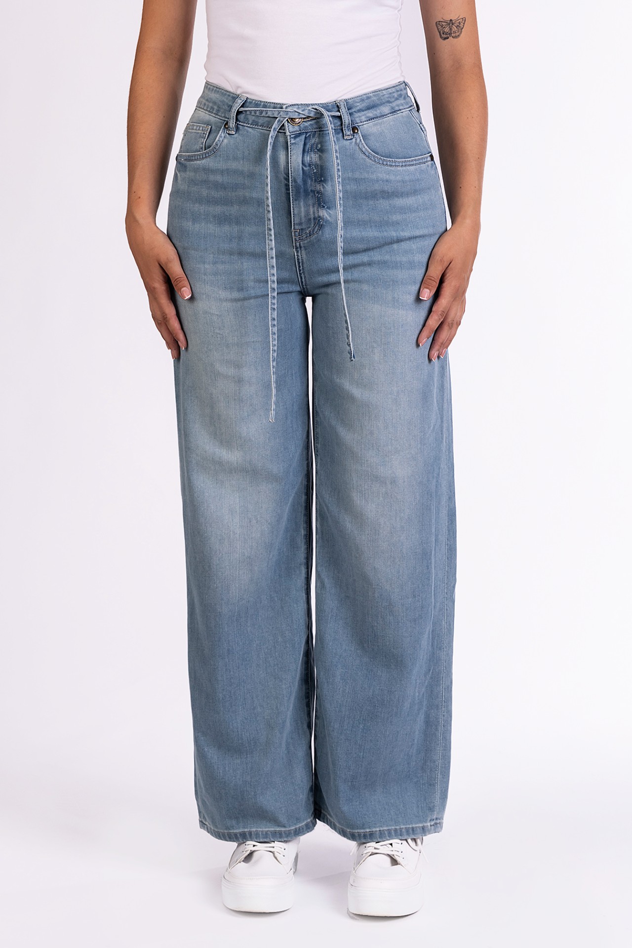 57Isabell 30996X | Wide Leg | Light Blue