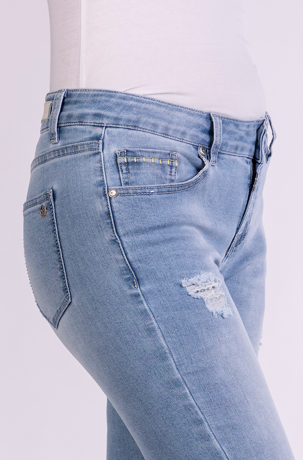 57Vivi 11610X | Straight Fit | Cropped | Light Blue