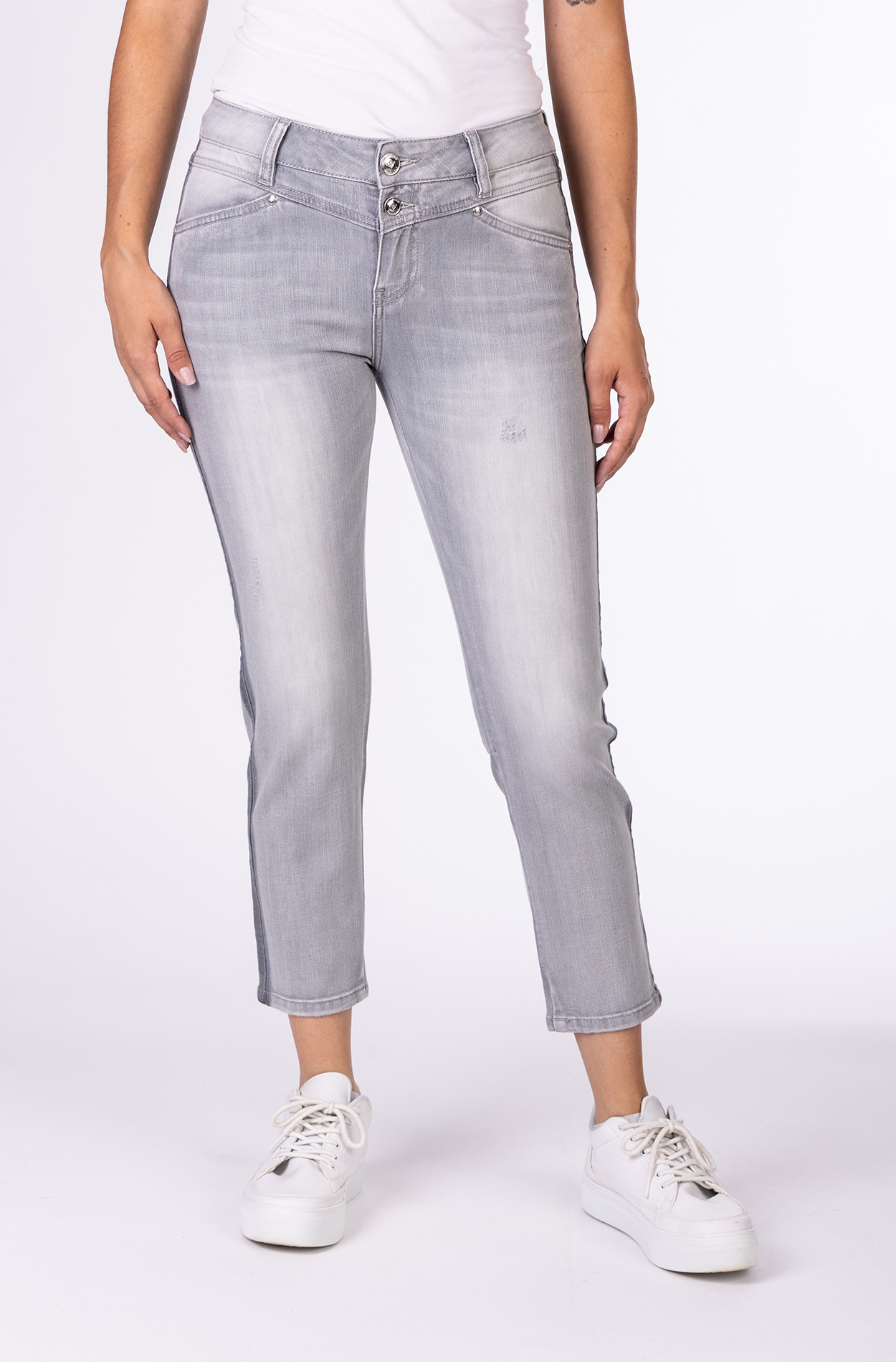 57Sandy 31022X | Skinny Fit | 7/8 | Grey