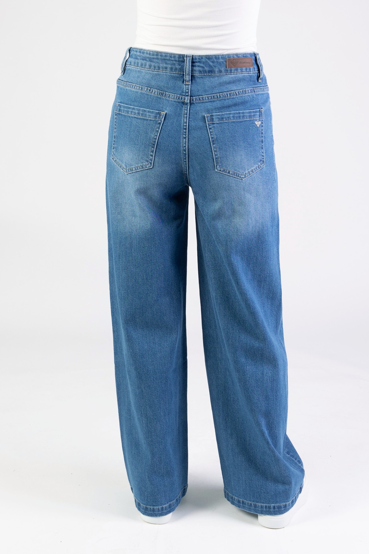 Blue Monkey, Wide-Leg-Fit-Jeans, 57Giulia 31025Y, Palazzo Style 