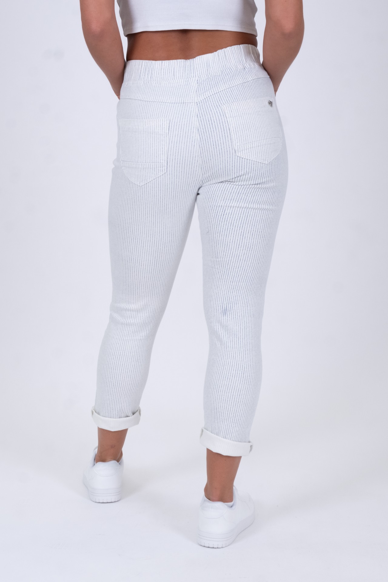 Cici 11488X | Non-Denim | Cropped | White