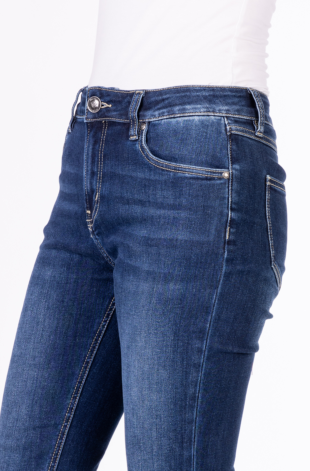 57Hannah 30836B | Basic | Mom Fit | Light-/ Mid- oder Dark Blue