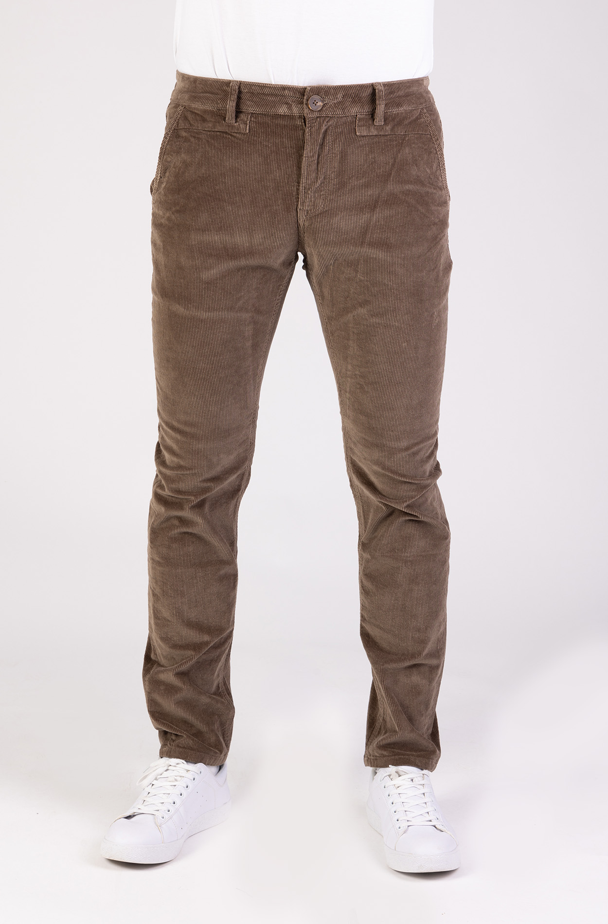 57Theo, Tapered-Fit, Cord-Hose im Chino-Design