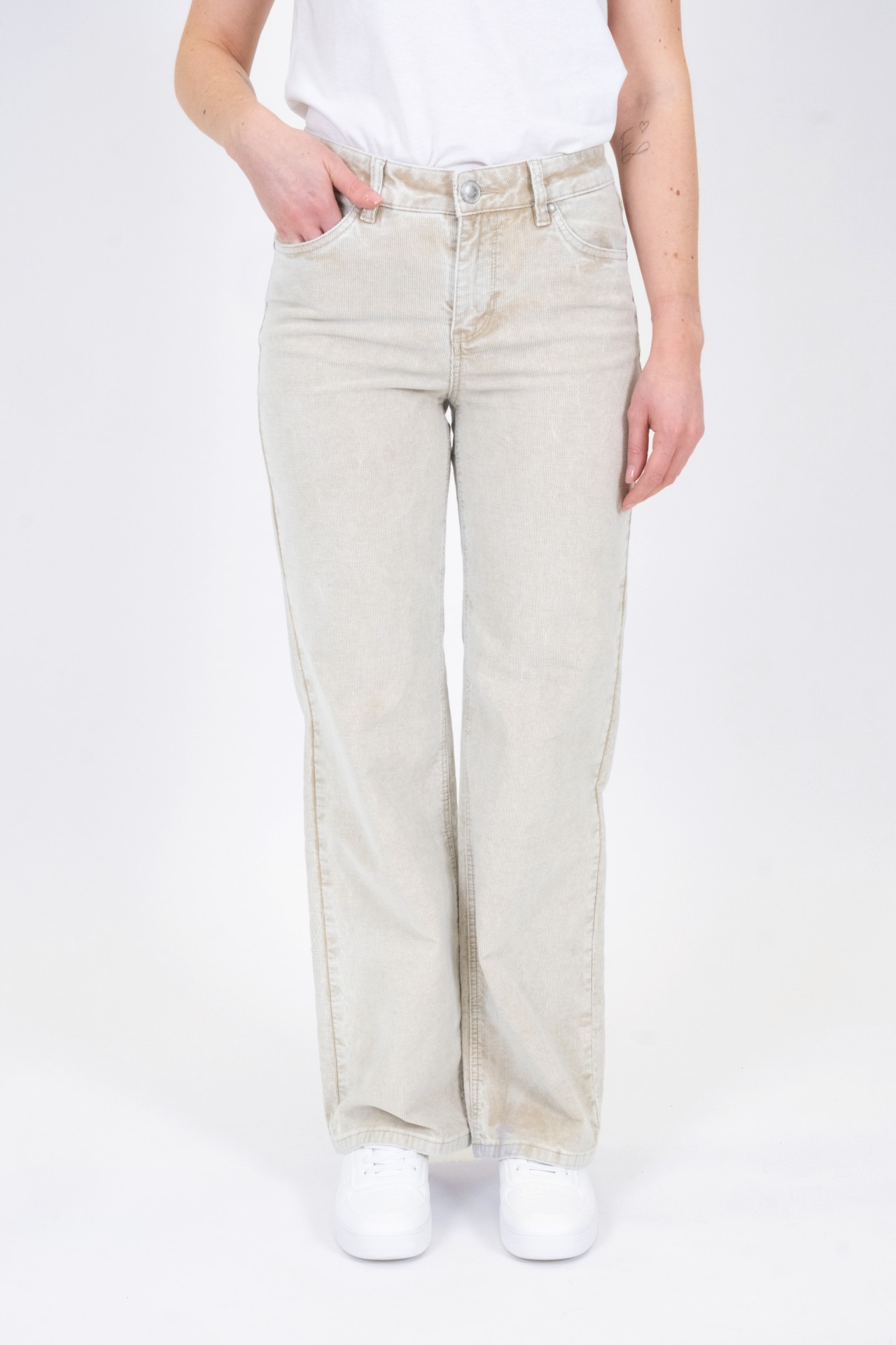 57Zoe 30962Y | Wide Leg | Cord | Beige