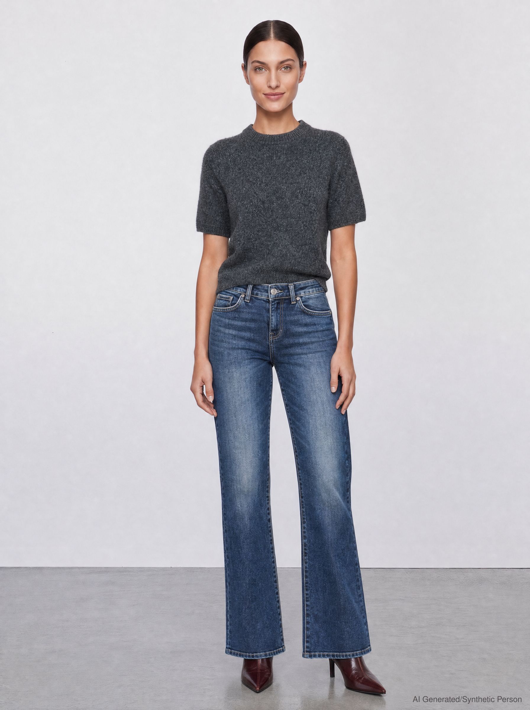57Cora, Bootcut-Jeans, 5-Pocket-Style