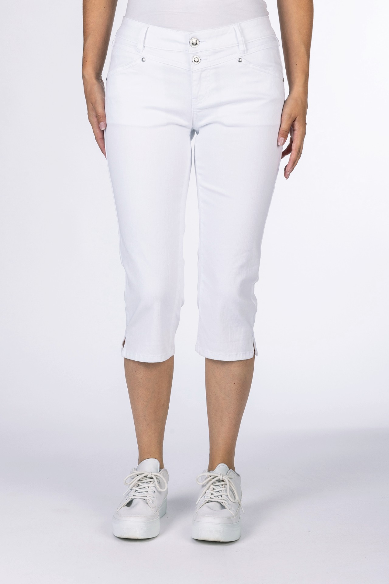 57Sandy 31018X | Slim Fit | Capri | White