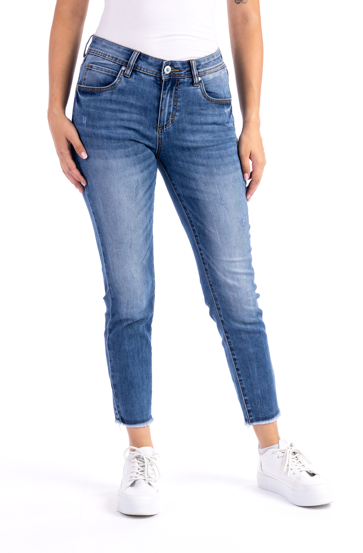 Ava 30708X | Slim Fit | High Ankle | Blue