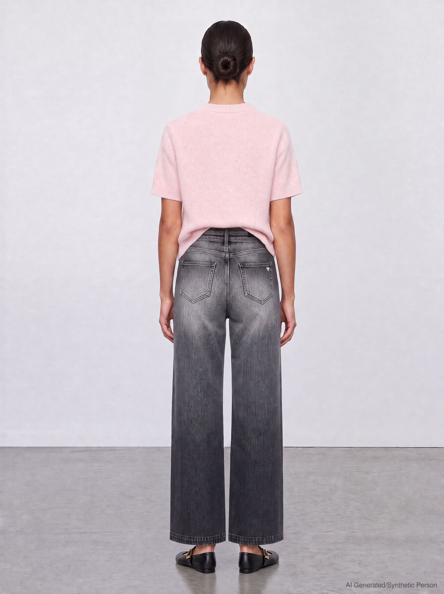 57Zoe, Wide-Leg-Jeans, 5-Pocket-Style, markante Waschung