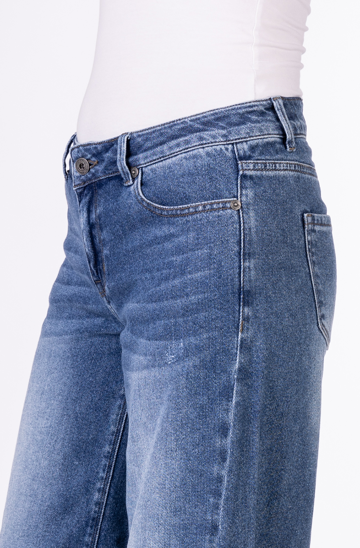 Blue Monkey, Wide-Culotte-Jeans, 57Liora 11620X, High Ankle