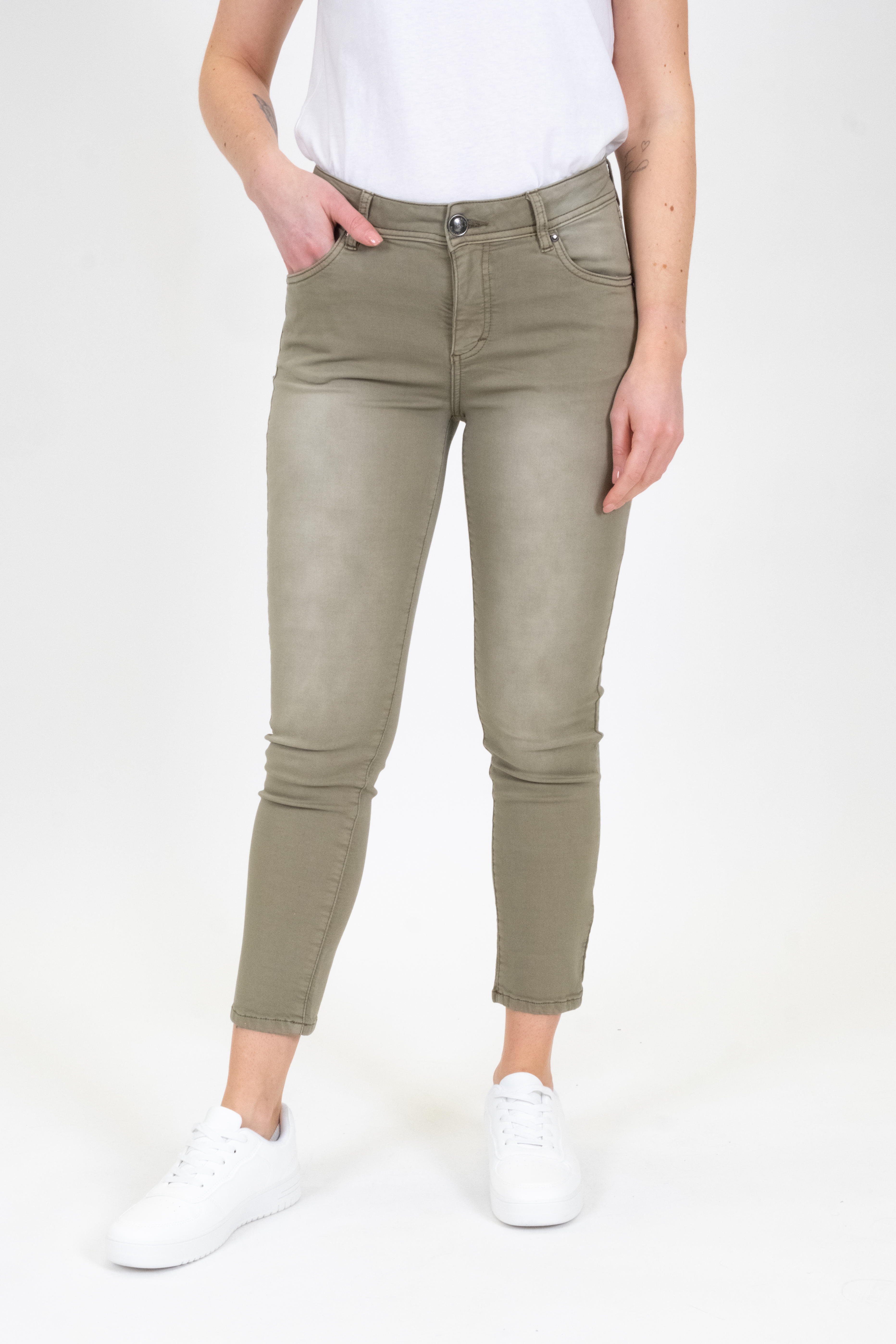 57Ava 30958Y | Slim Fit | High Ankle | Khaki