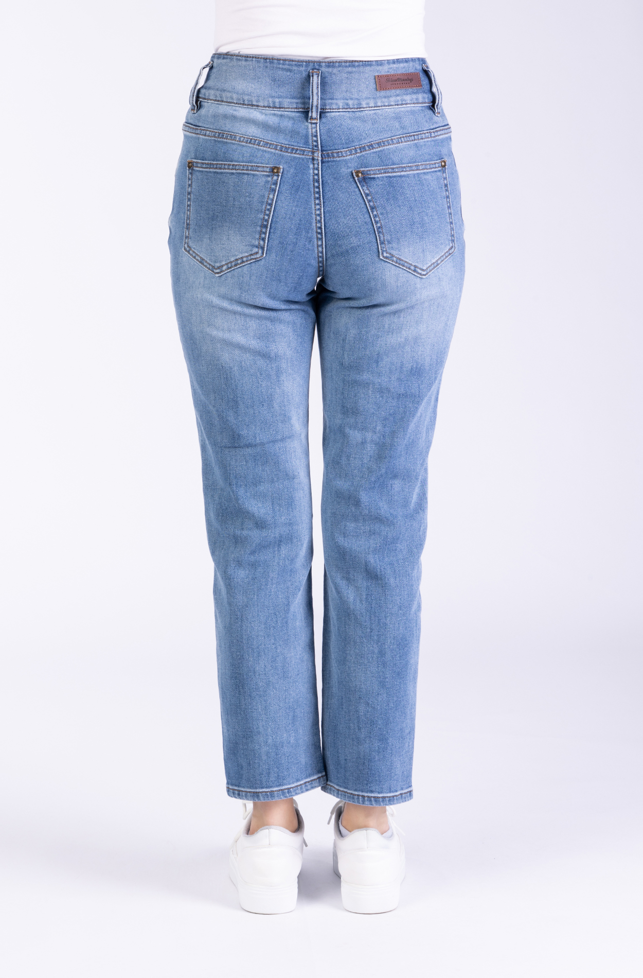 Ayla 30779Y - Denim/Cropped Straight/Highwaist
