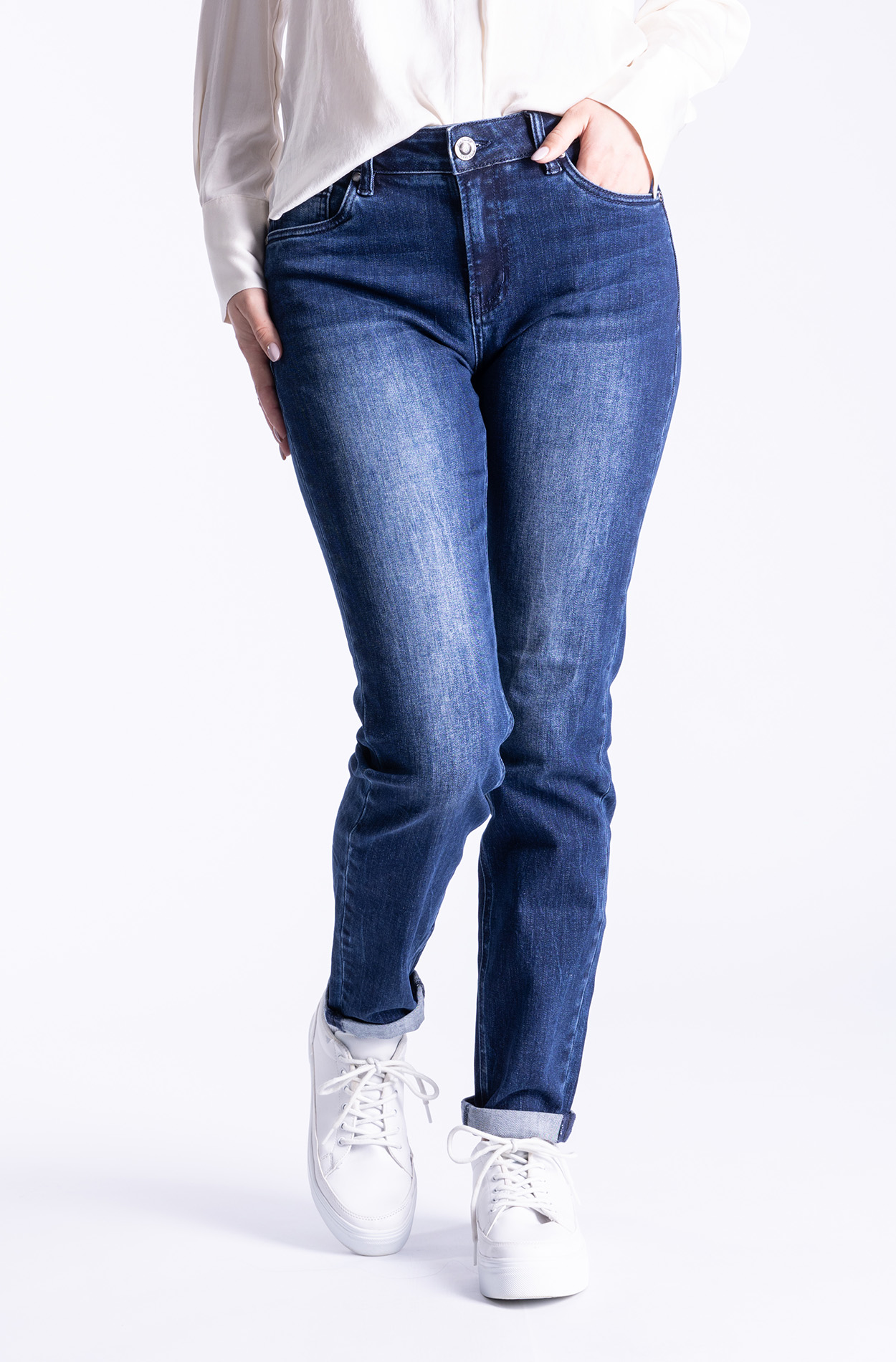 Hannah 30755Y | Mom Fit | Blue