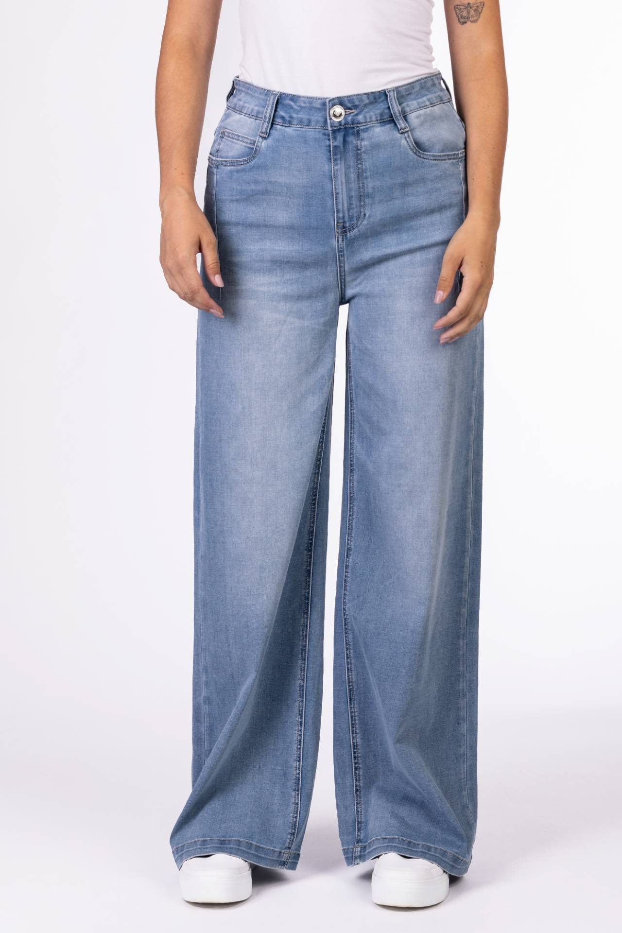 57Giulia 31004X | Palazzo Wide Leg | Light Blue