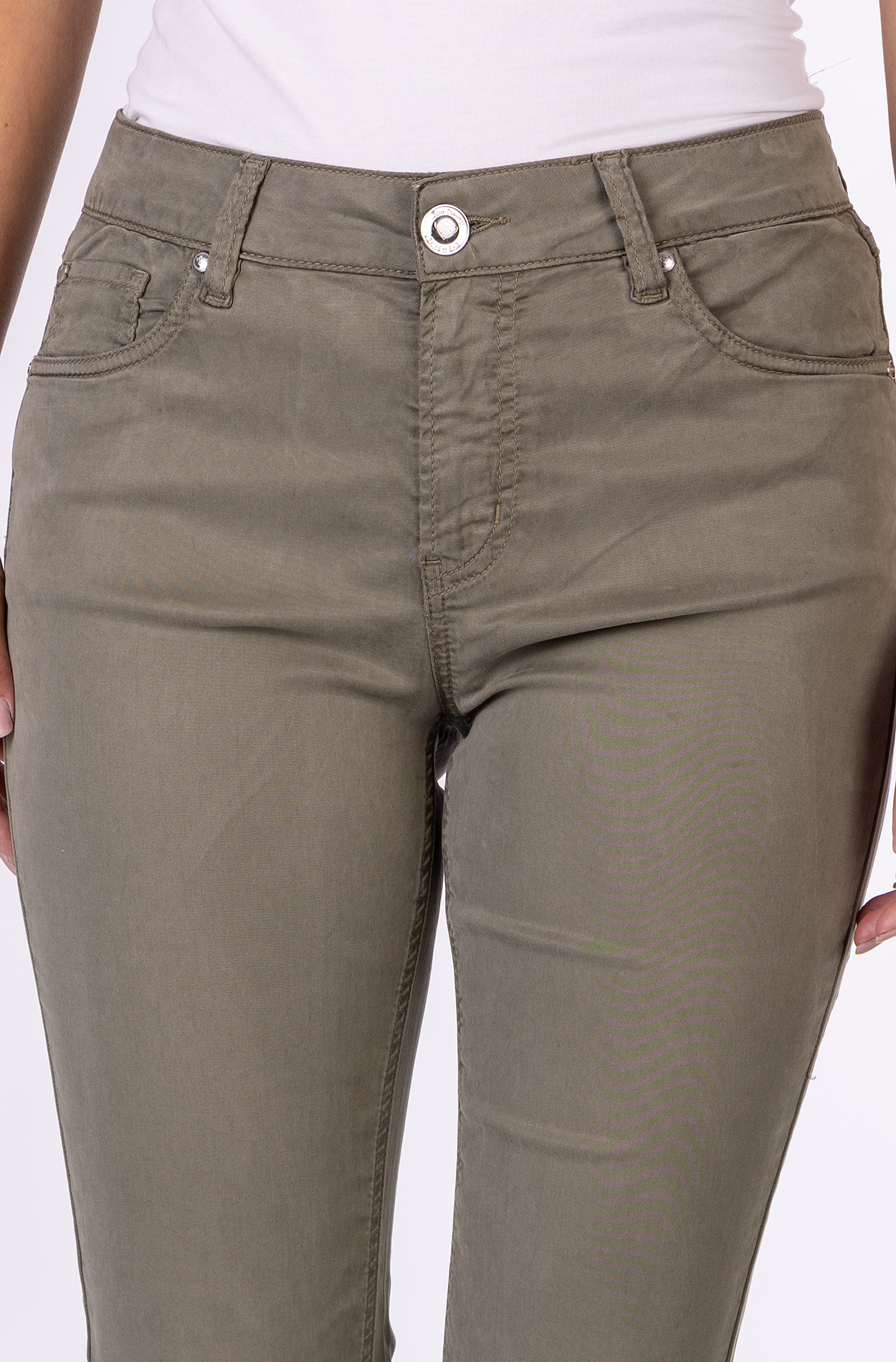 57Hannah 31019X | Olive & Candy Pink | Capri