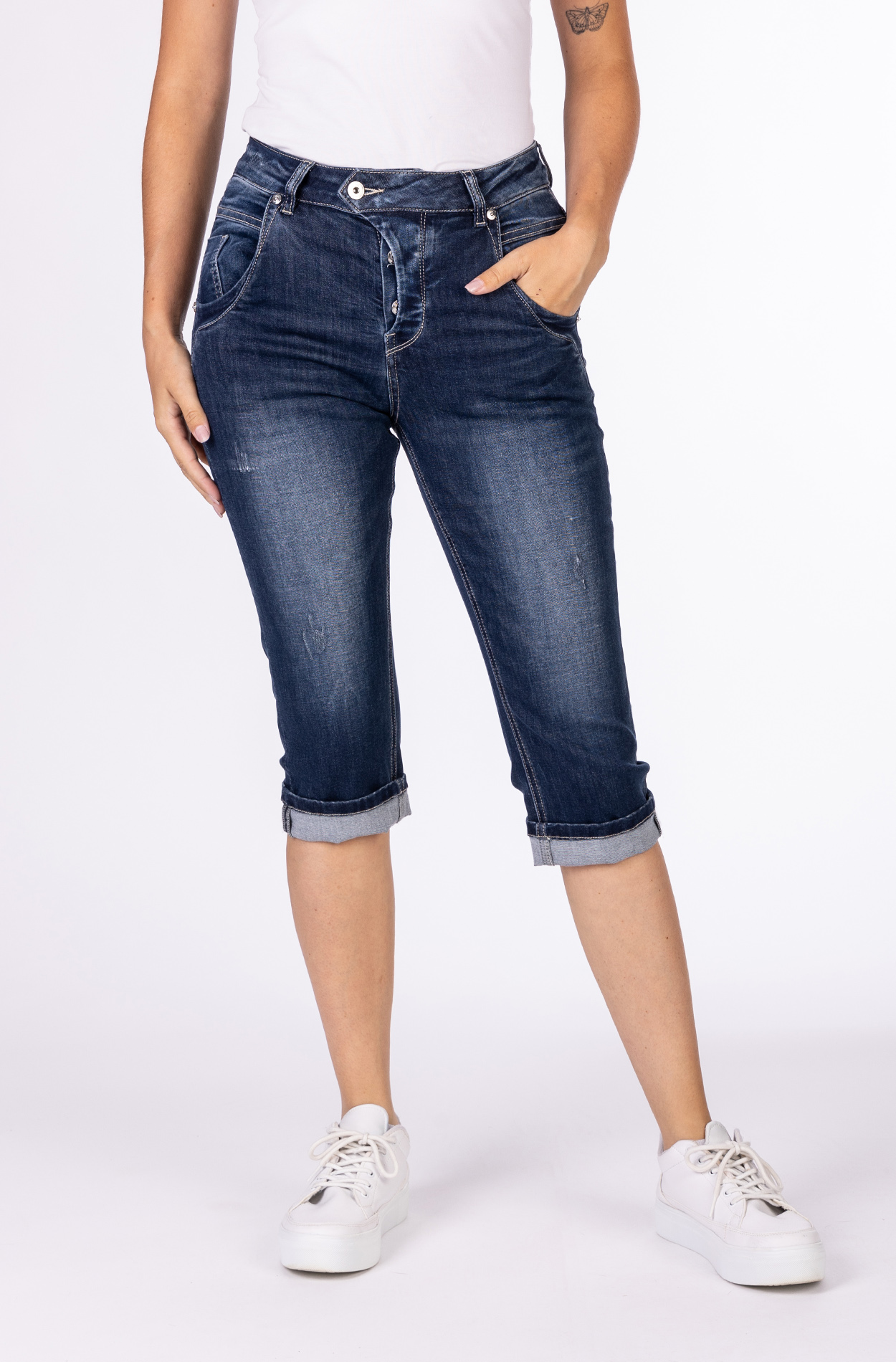 57Manie 11631X | Slim Fit | Capri | Blue 