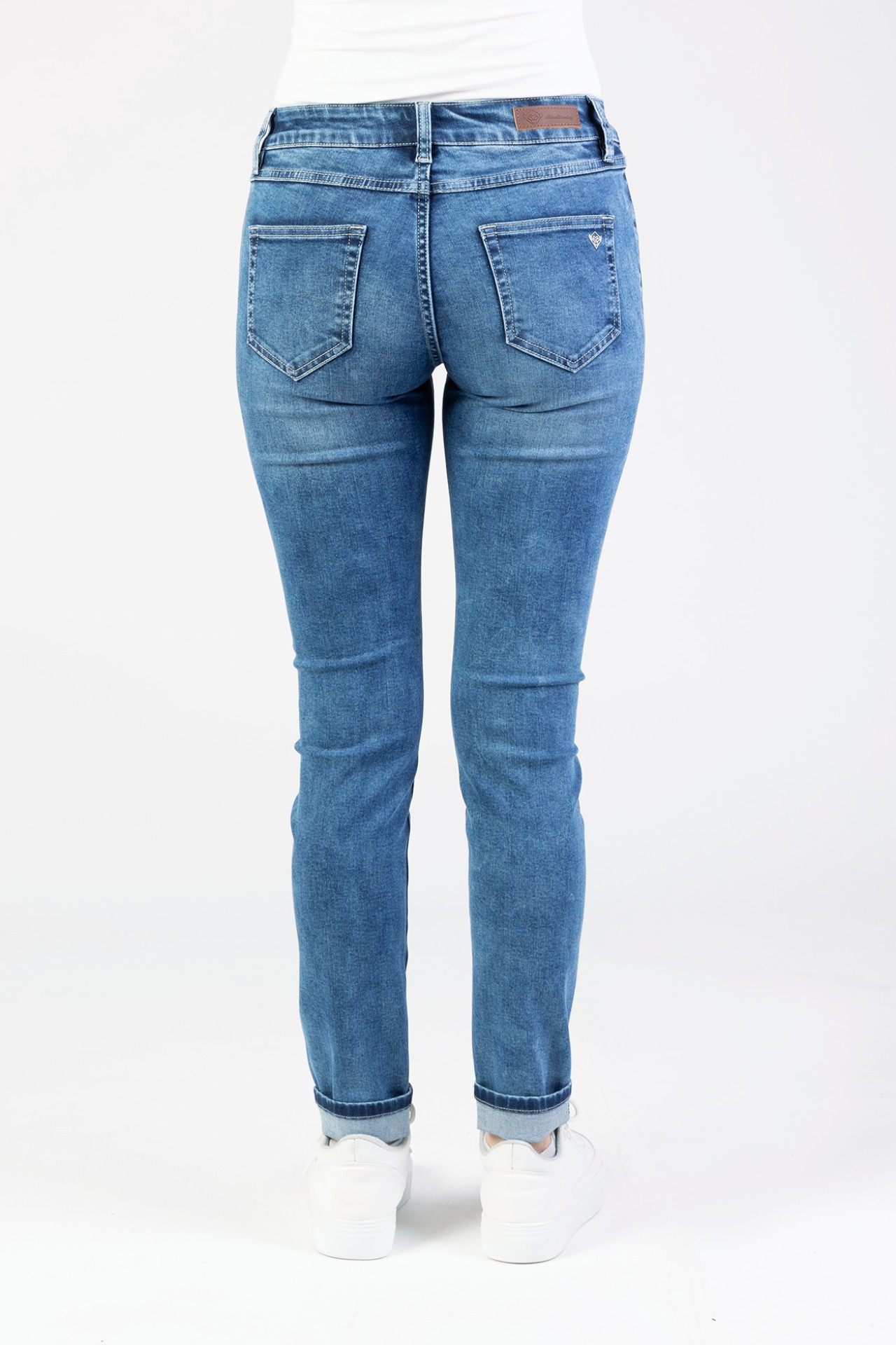 Blue Monkey, Skinny Fit-Jeans, 57Mandy 31023Y, formgebende Nahtdetails