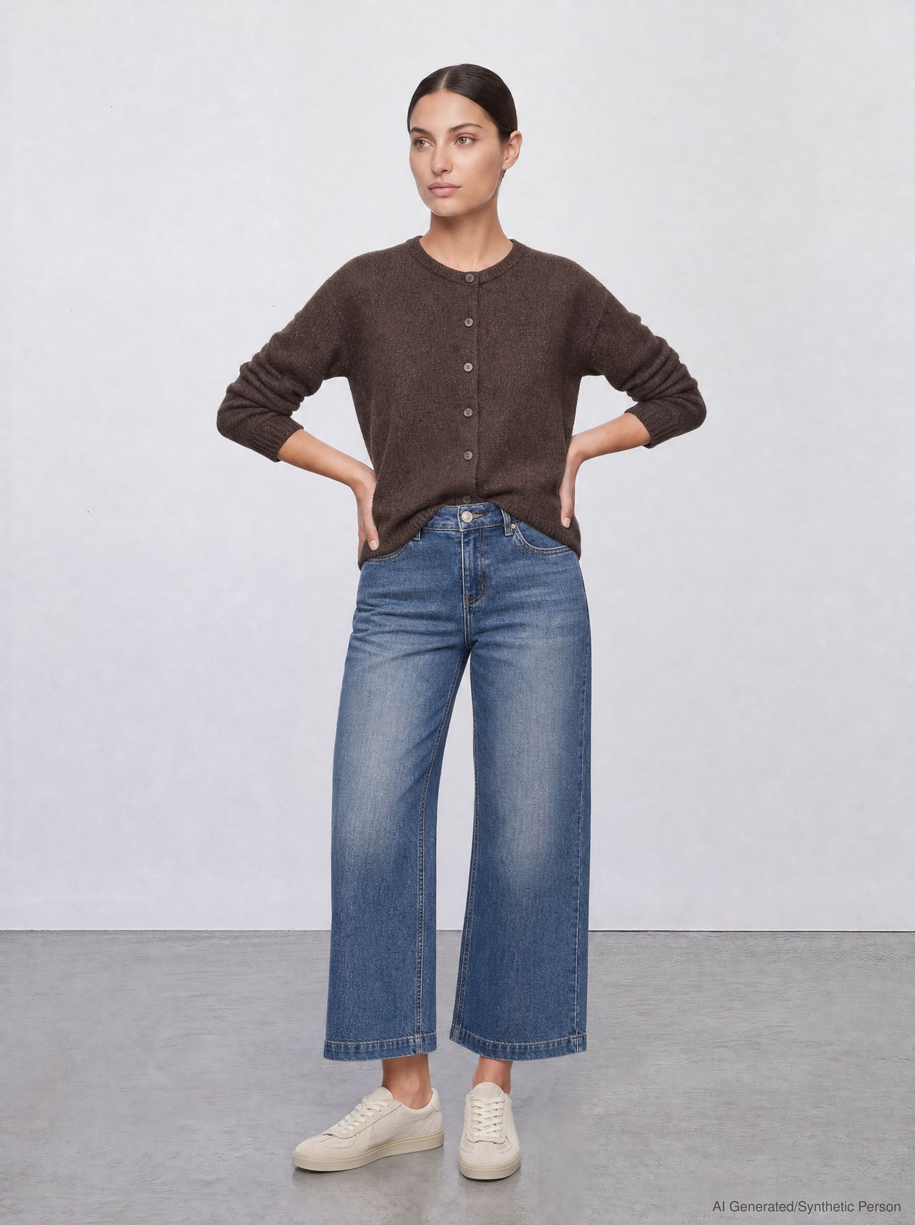 57Quinn, Culotte, 5-Pocket-Style, farblich abgesetzte Kontrastnähte