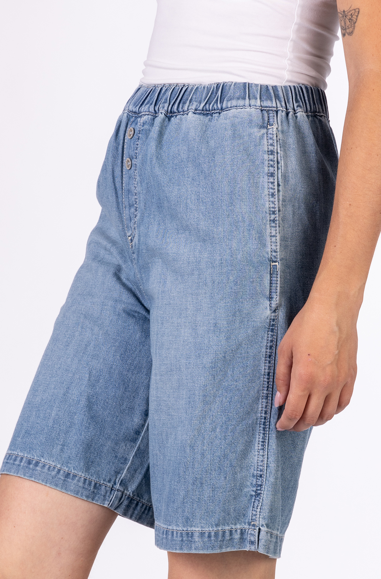 57Nancy 31009X | Shorts | Elastic Waist | Blue 