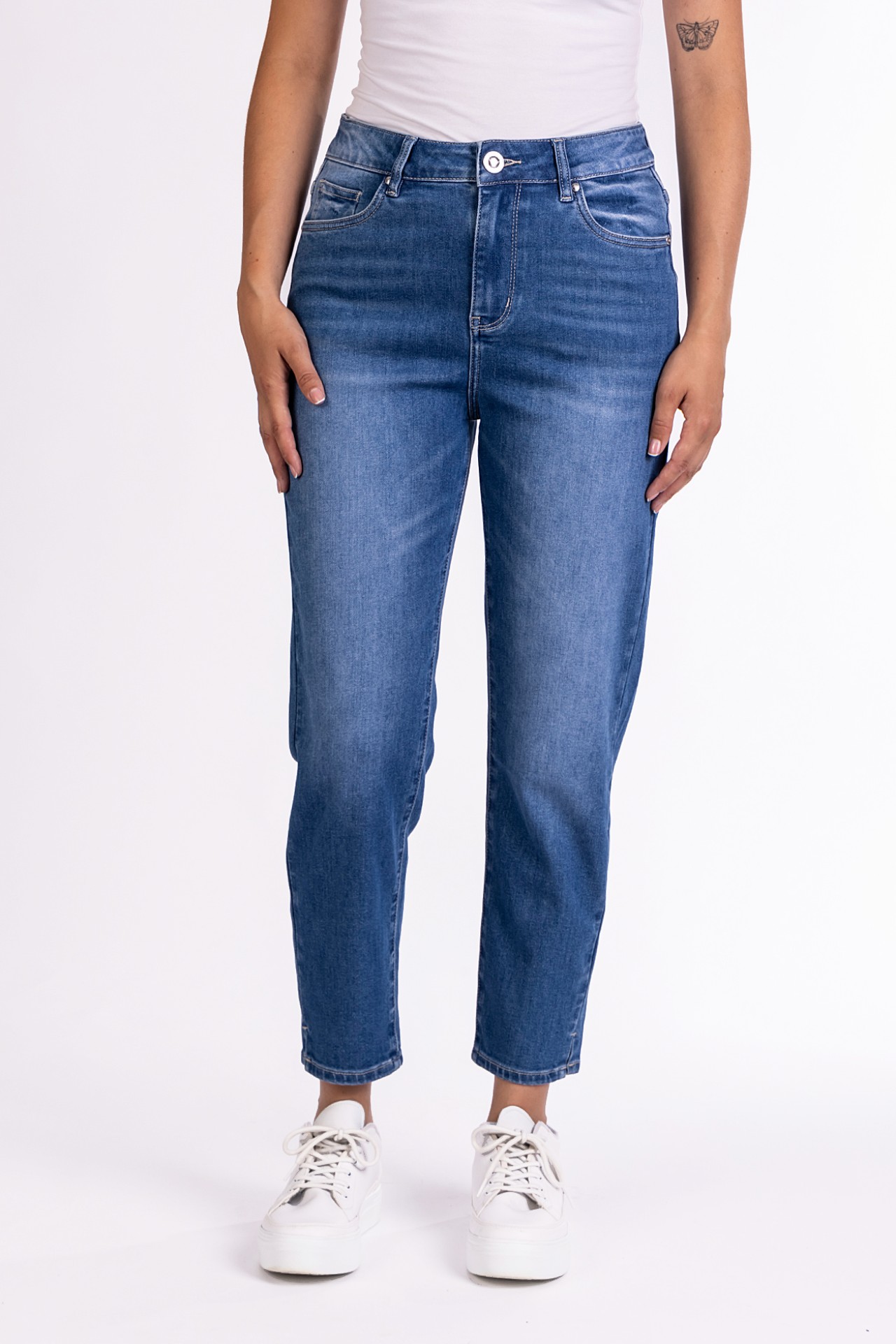 57Juna 30992X | Carrot Fit | Cropped | Blue