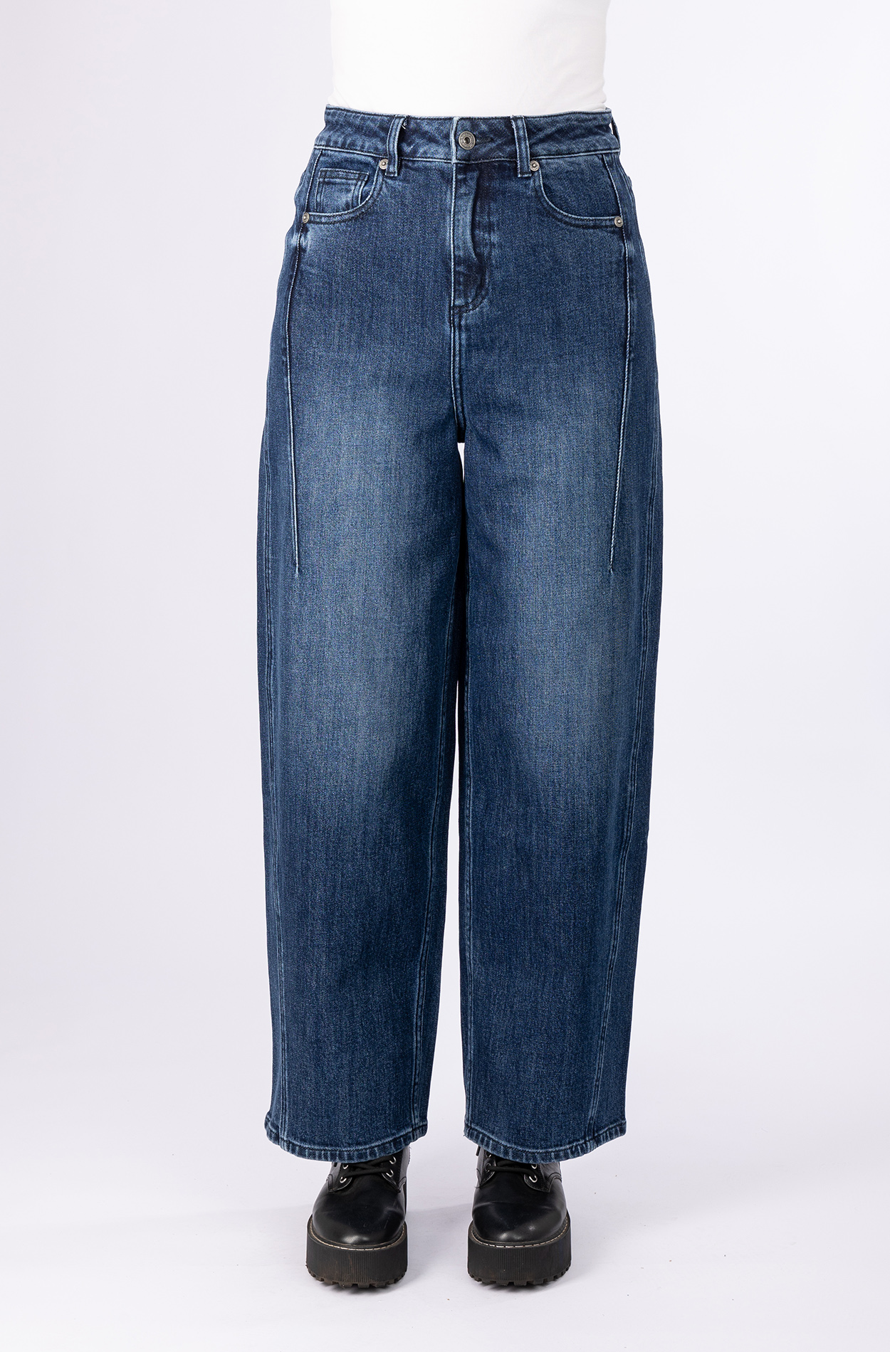 57Becky, Barrel-Fit-Jeans, lockerer Schnitt