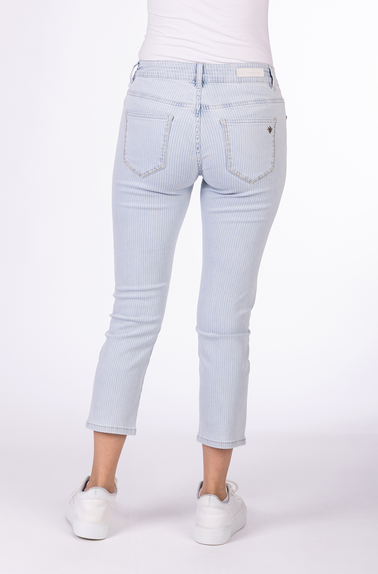 57Vivi 11647X | Slim Fit | 7/8 | Light Blue | Stripes