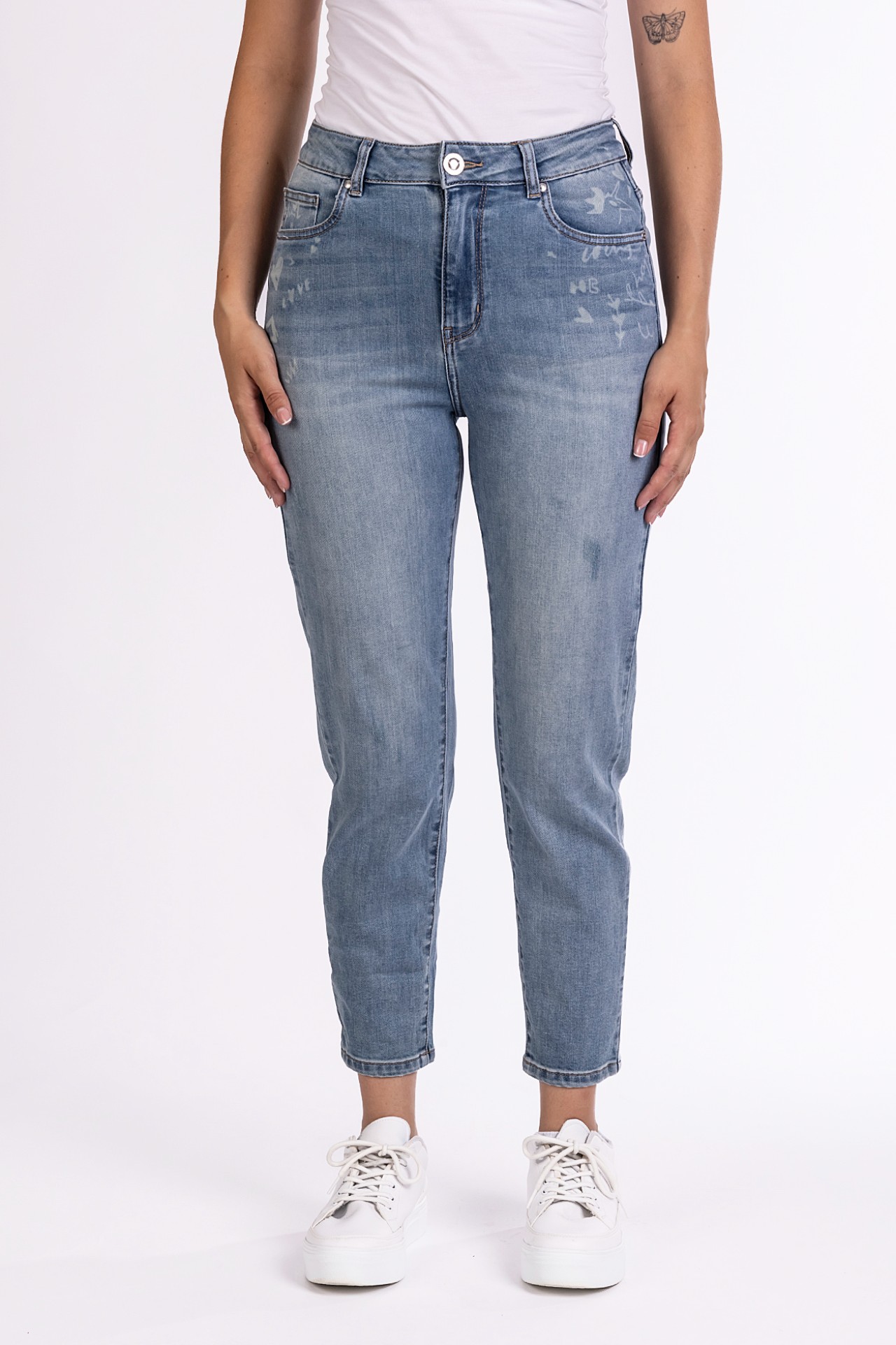 57Juna 30997X | Carrot Fit | Cropped | Light Blue