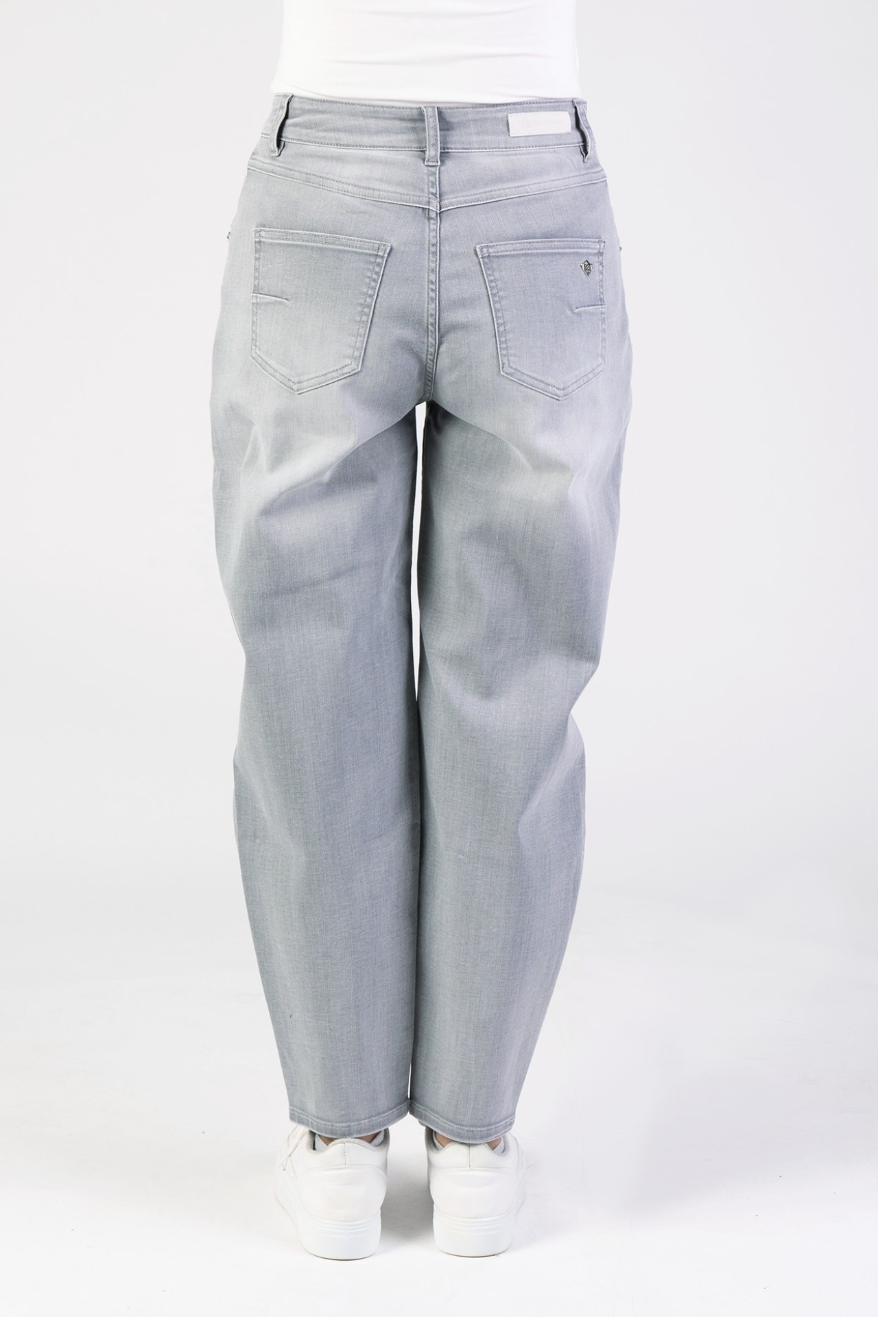 Blue Monkey, Barrel-Fit-Jeans, 57Tina 11672Y, Utility Style, CROPPED