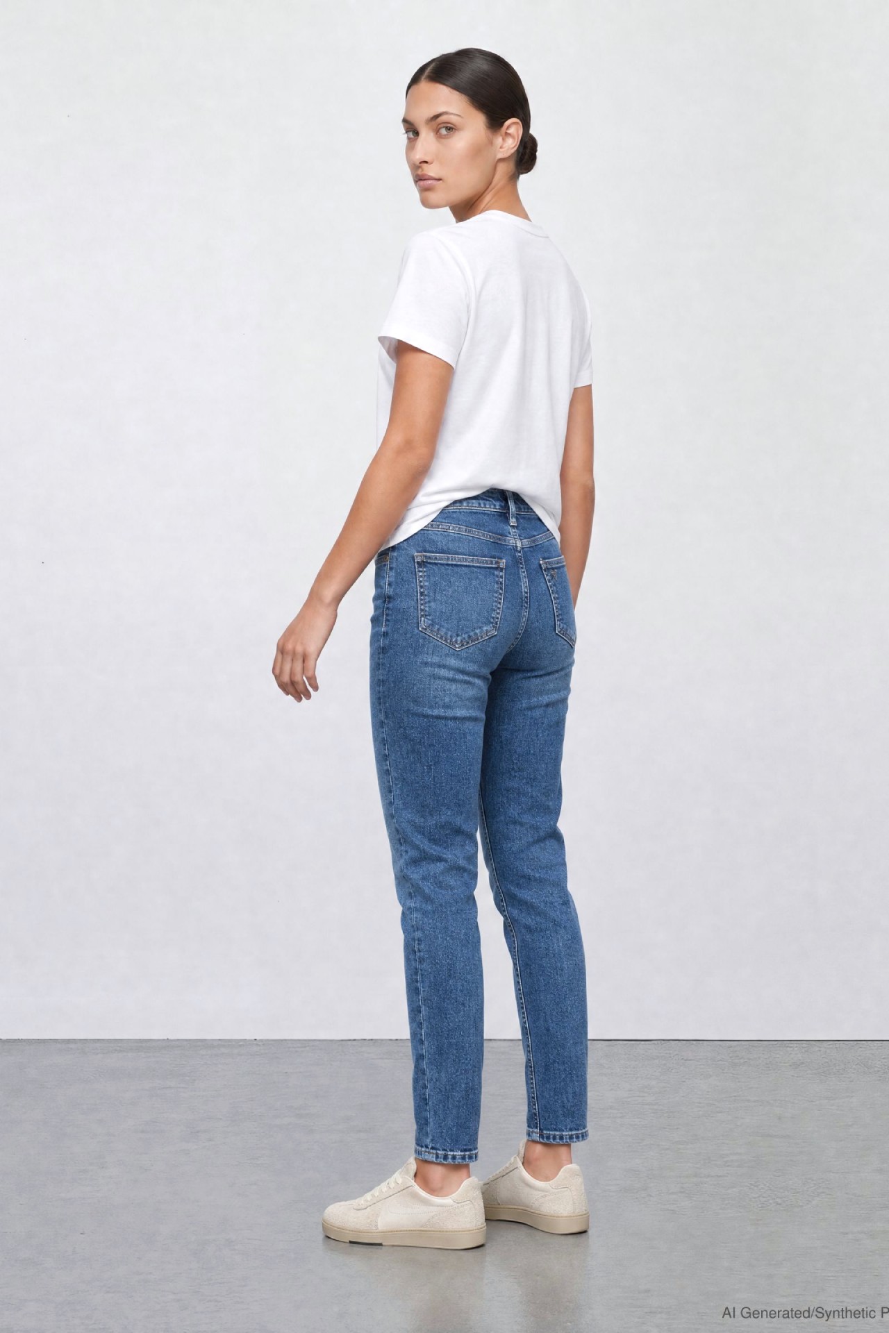 57Hannah, Mom-Fit-Jeans, Five-Pocket-Style, schmal zulaufender Beinschnitt