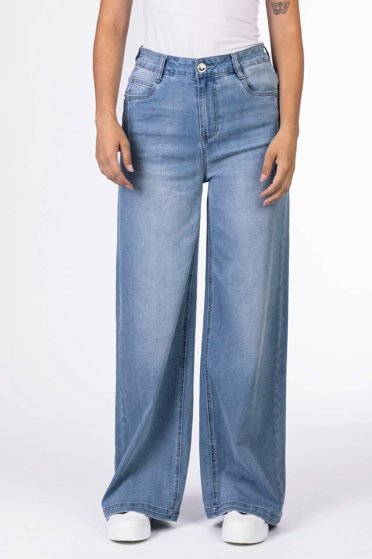 57Giulia 31004X | Palazzo Wide Leg | Light Blue