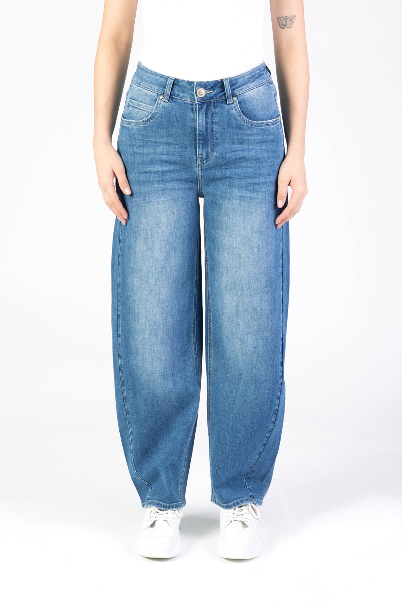 Blue Monkey, Barrel-Fit-Jeans, 57Rina 31030Y