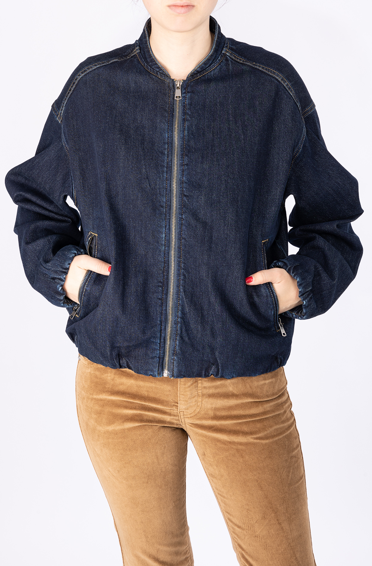 57Jacket, Bomber-Jacke, Oversize, mit Bündchen