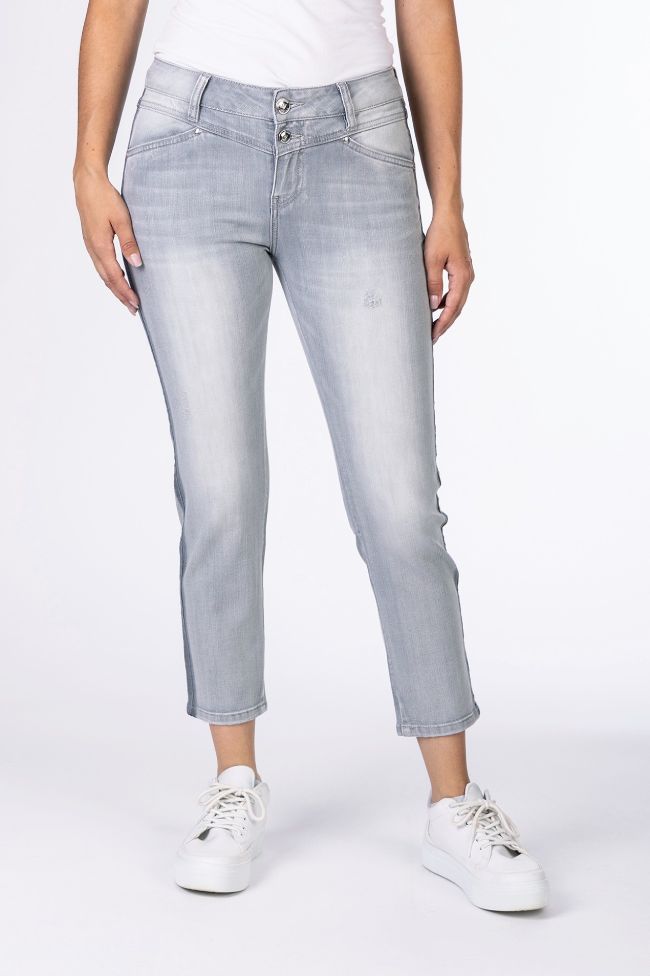 57Sandy 31022X | Skinny Fit | 7/8 | Grey
