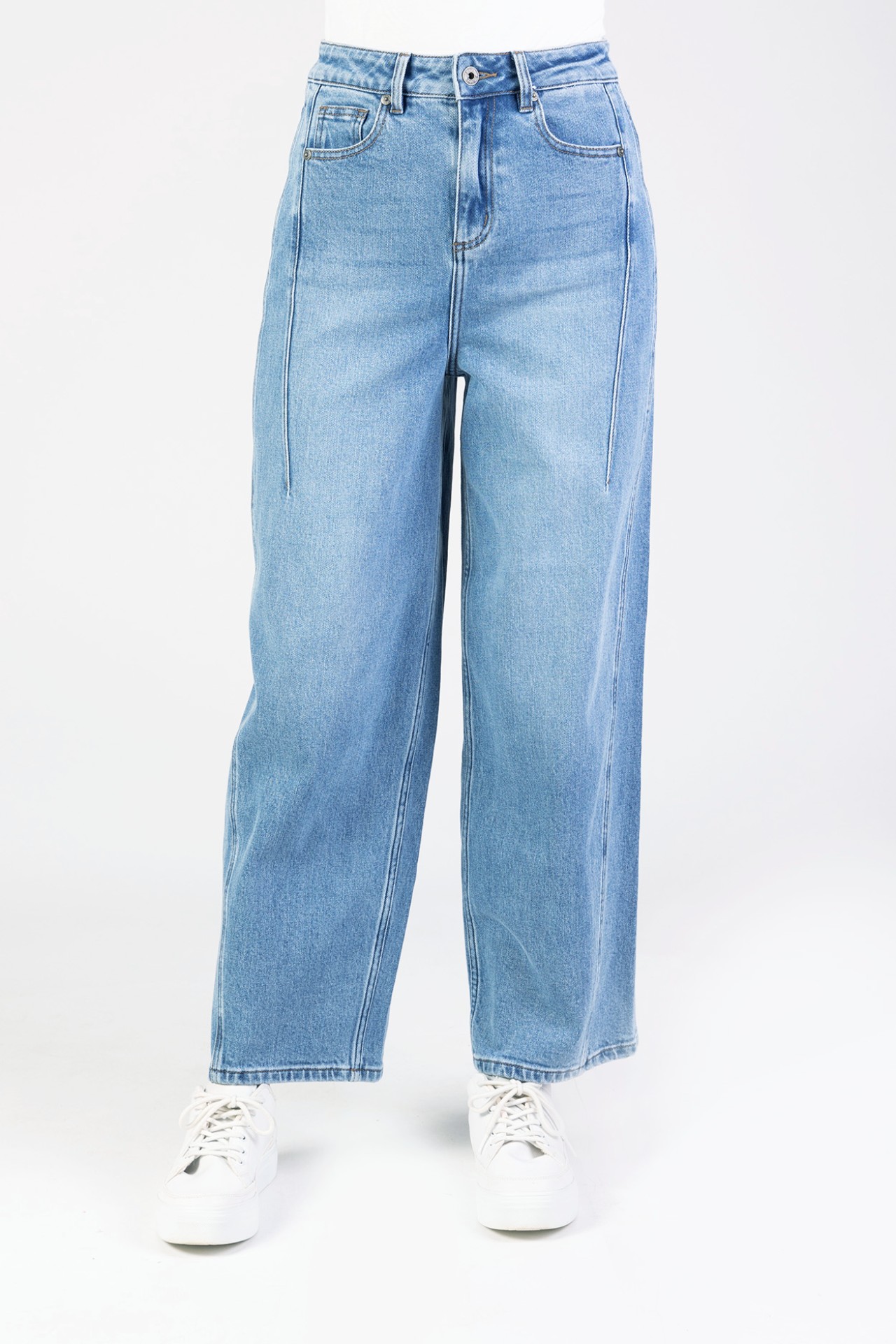 Blue Monkey, Barrel-Fit-Jeans, 57Becky 11659Y, Cropped